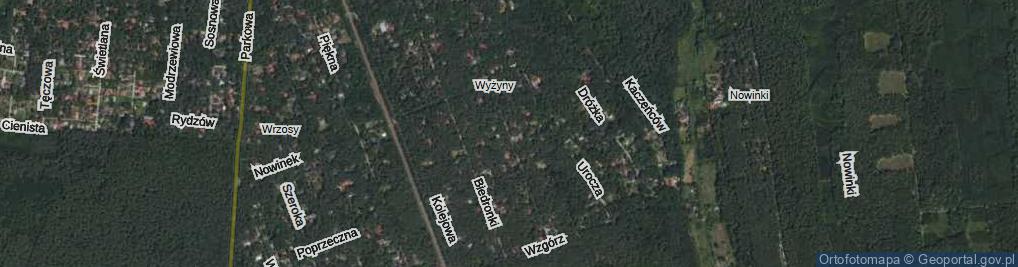 Zdjęcie satelitarne Szmaragdowych Żuków ul.